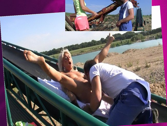 Öffentl. Badesee~Outdorsex auf Baustelle